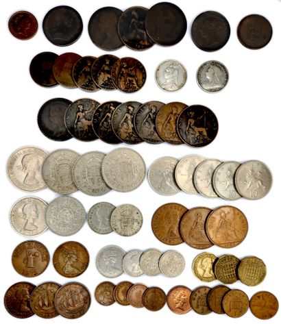 null Lot de 302 monnaies étrangères des XIXe et XXe siècles

Maroc (18 p. dont 7...