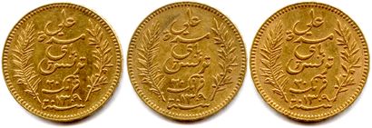 null TUNISIE sous le Protectorat Français

ALI II BEY (1822-1902)

Lot de 3 monnaies...