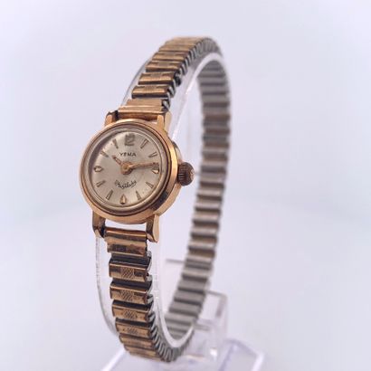 null YEMA

Classic woman's watch.

Series: 2395C. 

Case : Gold plated.

Movement...