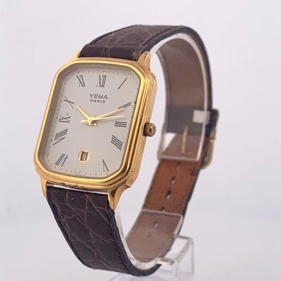 null YEMA

Classic watch for men.

Series: Y8TN63. 

Case : Gold plated.

Movement:...