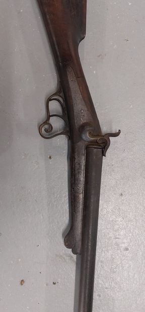 null FUSIL A BROCHE, deux canons, système Chaudin

H : 117 cm