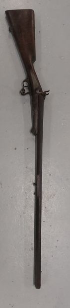 null FUSIL A BROCHE, deux canons, système Chaudin

H : 117 cm