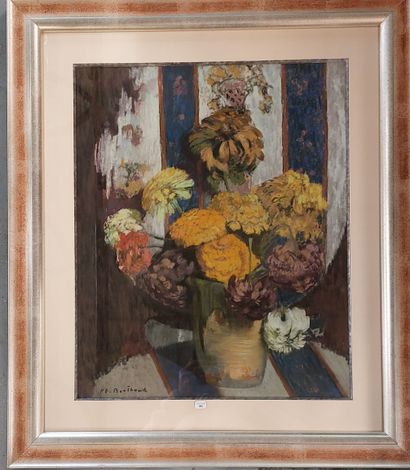null Paul François BERTHOUD (1870-1939)

Bouquet de fleurs 

Pastel 

Signé en bas...