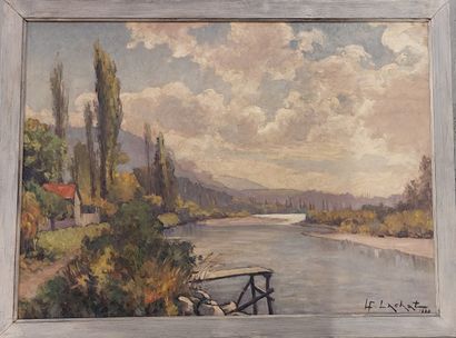 null Louis François LACHAT (1873-?)

Bord de rivière

Huile sur panneau signée en...