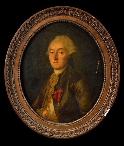 Ecole FRANCAISE vers 1760, entourage de Vestier

Portrait...