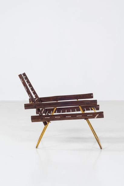 null PIERRE JEANNERET (1896-1967)

PJ SI 04 A

"Bamboo Iron Chair with Cushion",...