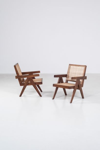 null PIERRE JEANNERET (1896-1967)

PJ SI 29 A

« Easy Chairs », vers 1955

Paire...