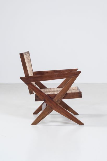 null PIERRE JEANNERET (1896-1967)

PJ SI 45 A

« Cross easy Chair », vers 1956

Paire...