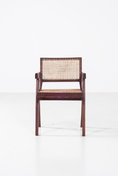 null PIERRE JEANNERET (1896-1967)

PJ SI 28 D

"Office Cane Chair, circa 1956

Pair...