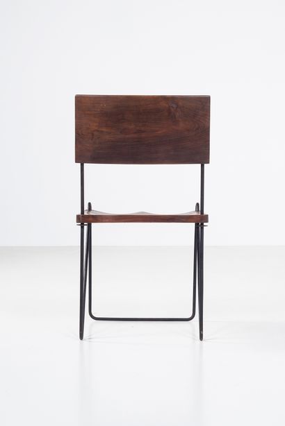 null PIERRE JEANNERET (1896-1967)

PJ SI 06 A

"Teak and iron chair", circa 1954

Chair...