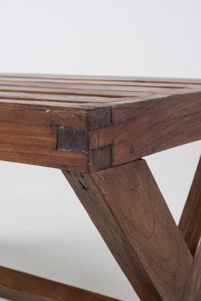 null PIERRE JEANNERET (1896-1967)

PJ SI 52 A

"Teack bench", circa 1955

Teak bench...