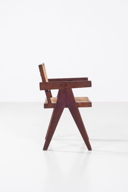 null PIERRE JEANNERET (1896-1967)

PJ SI 28 D

"Office Cane Chair, circa 1956

Pair...