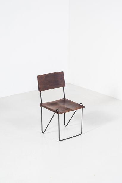 null PIERRE JEANNERET (1896-1967)

PJ SI 06 A

« Teak and iron chair », vers 1954

Chaise...