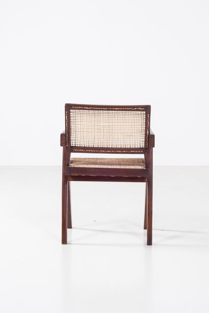 null PIERRE JEANNERET (1896-1967)

PJ SI 28 D

"Office Cane Chair, circa 1956

Pair...