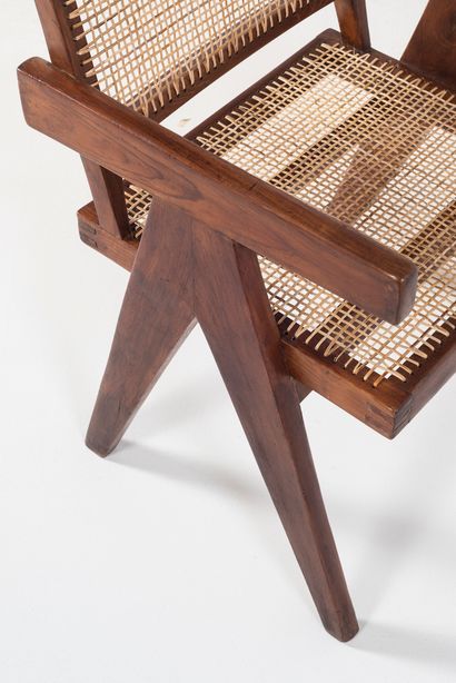 null PIERRE JEANNERET (1896-1967)

PJ SI 28 D

"Office Cane Chair, circa 1956

Pair...