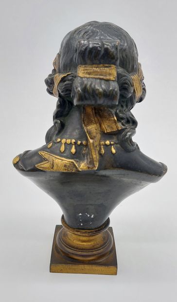 null BULIO Jean (1827-1911) after
Bust of the actress Rachel in patinated and gilded...
