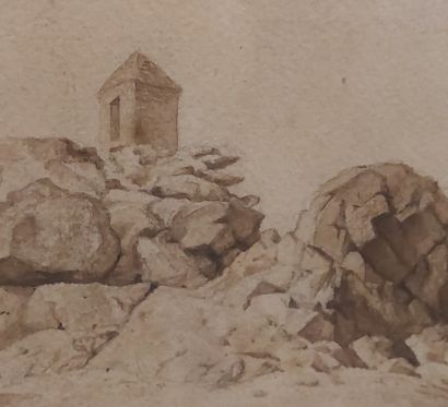 null FRENCH SCHOOL of the XIXth CENTURY__ (in French)
Landscapes __
One watercolor...