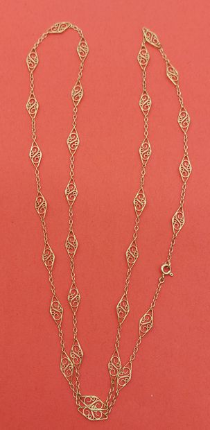 NECKLACE filigree mesh in gold__ (with clasp)
L...