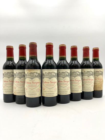 7 half-bottles CHÂTEAU CALON SEGUR 1998 3rd...