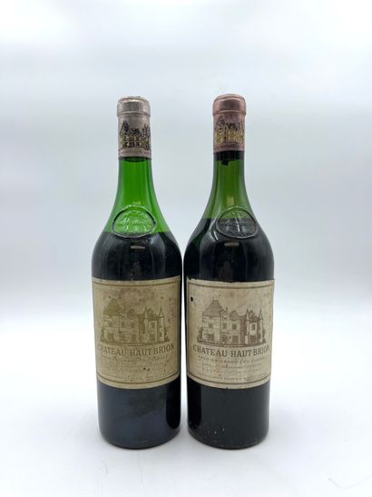 2 bottles CHÂTEAU HAUT-BRION 1959 1er GCC...