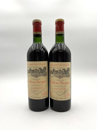 2 bottles CHÂTEAU CALON SEGUR 1961 3rd GC...