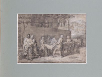 null François CAMINADE (1789-1862)

"The Levite of Ephraim".

Charcoal drawing heightened...