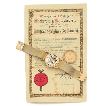 null VACHERON & CONSTANTIN 
GENEVA
REF : 356057.
Circa : 1958.
Elegant watch in yellow...