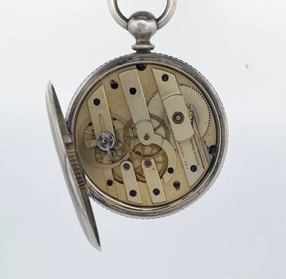null POCKET WATCH 
Winding by the back. 
About : 1850. 
Elegant pocket watch in silver...