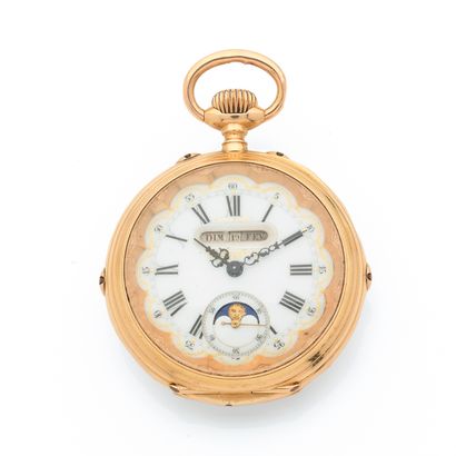 POCKET WATCH 
Triple date and moon phase
Circa:...