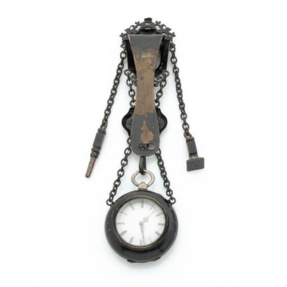MOURNING WATCH
About : 1880. 
Mourning watch,...