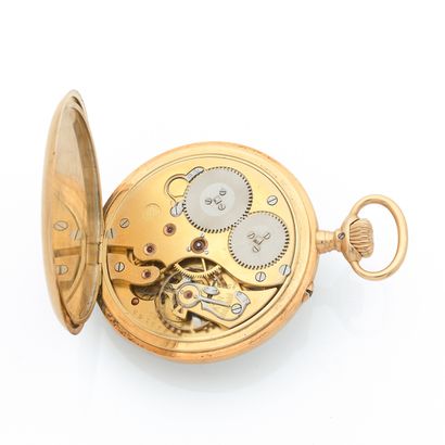 null GOUSSET 
IWC with box.
Circa: 1924. 
Elegant pocket watch. Round case in yellow...