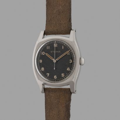 null *ETERNA 
Majetek
N° : 3265297. 
Vers : 1940. 
Montre de pilote de l’armée tchèque...