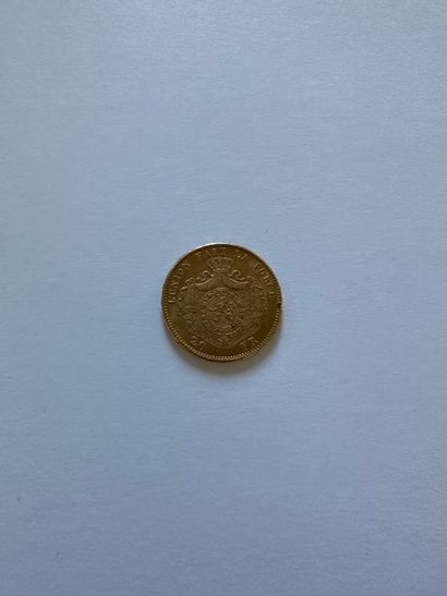 null BELGIQUE
20 Francs or Léopold II
Poids : 6 g