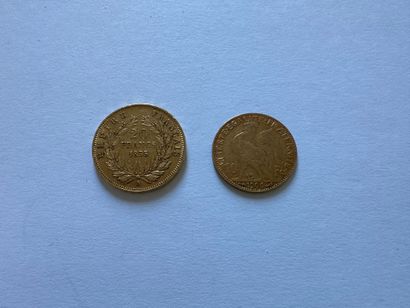 null FRANCE
20 francs or 1855
10 francs or 1906
Poids : 10 g