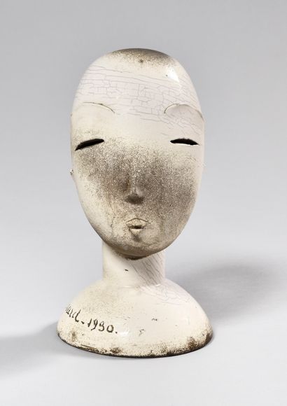 null JEAN BESNARD (1889-1958)
"The Japanese woman
Anthropomorphic sculpture, face...