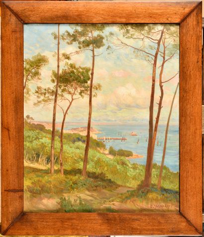 Emile ISENBART (1846-1921)
Seaside
Oil on...