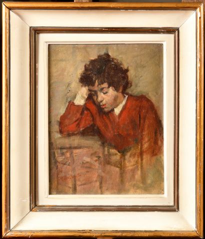 null Marcellin-Gilbert DESBOUTIN (1823-1902)
Portrait d'André Desboutin, fils de...