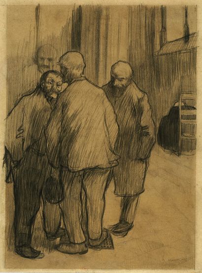 HENRI EVENEPOEL (1872-1899)
Trois hommes...