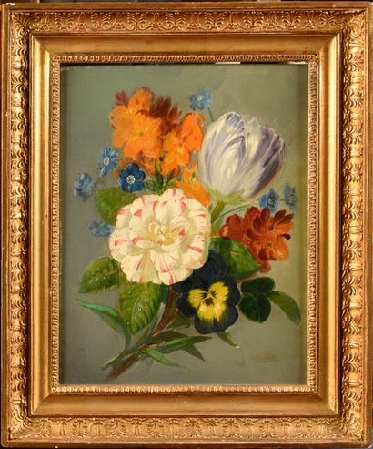 François Frédéric GROBON (1815-1901)
Le bouquet...