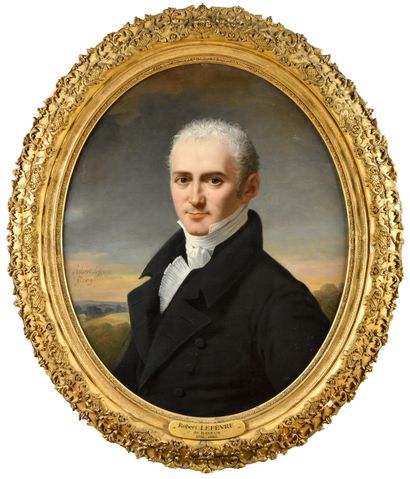null Robert LEFEVRE (1755-1830)
Portrait d'homme dans un paysage
Huile sur toile...