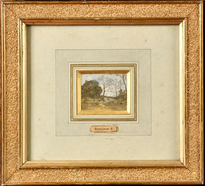 null Henri Joseph HARPIGNIES (1819-1916)
Landscape 
Watercolor
Signed lower left...