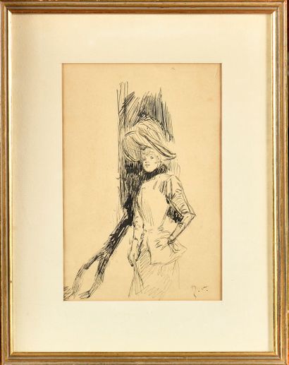 Henry SOMM (1844-1907)
Elegant Woman with...