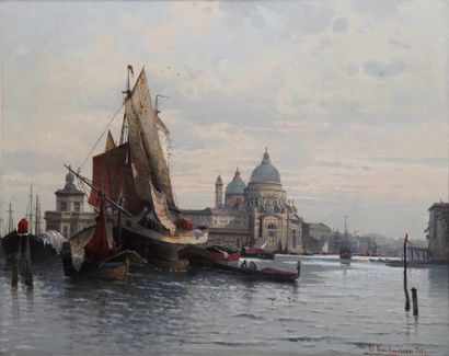 null KARL KAUFMANN (1843-1902/05)

Venise, bateau à l’entrée du Grand Canal

Huile...