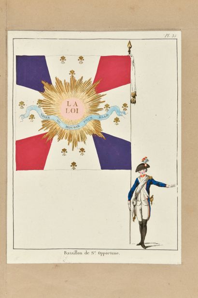 null [VIEILH DE VARENNE (Raymond-Augustin). [Entire collection of the flags of the...