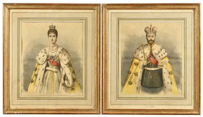Emperor Nicholas II and
the empress Alexandra...