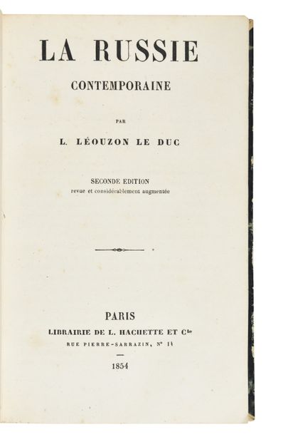 LEOUZON LE DUC, LOUIS (1815-1889)
Contemporary...