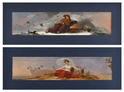 null JEAN-BAPTISTE MAUZAISSE (CORBEIL 1784 - PARIS 1844)
Allegory of the four seasons...