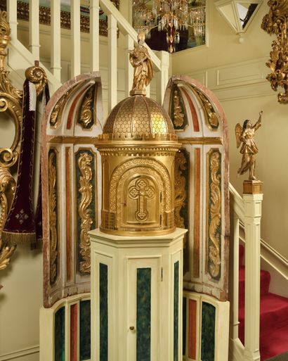 TABERNACLE in carved and gilded wood
in the...