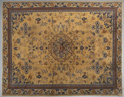 CARPETS FROM CHINA, LATE 19TH CENTURY 
Golden-yellow...