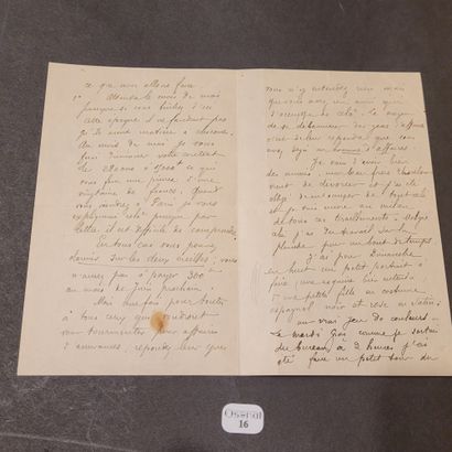null GAUGUIN (Paul). Autograph Letter Signed "P. Gauguin" TO CAMILLE PISSARRO. [Paris],...